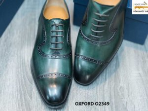Giày tây nam công sở màu xanh lam Oxford O2349 003