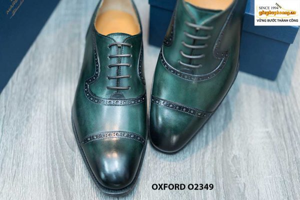 Giày tây nam công sở màu xanh lam Oxford O2349 003