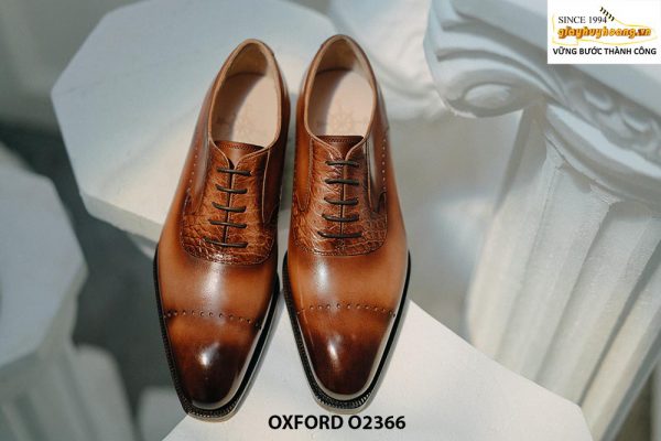 Giày tây nam sang trọng đẹp phong cách Oxford O2366 001