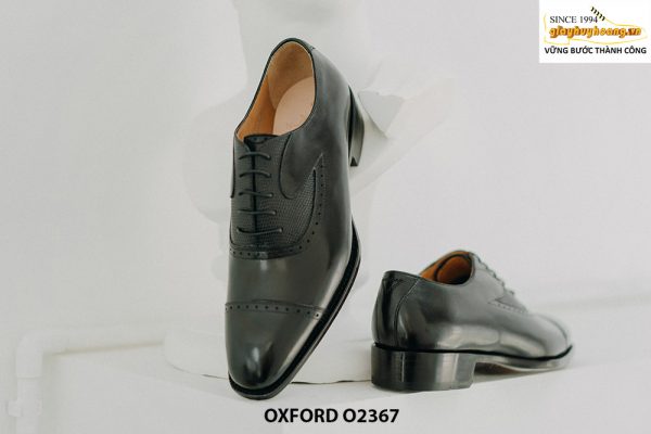 Giày tây nam nhập khẩu da bê từ Ý italy Oxford O2367 005