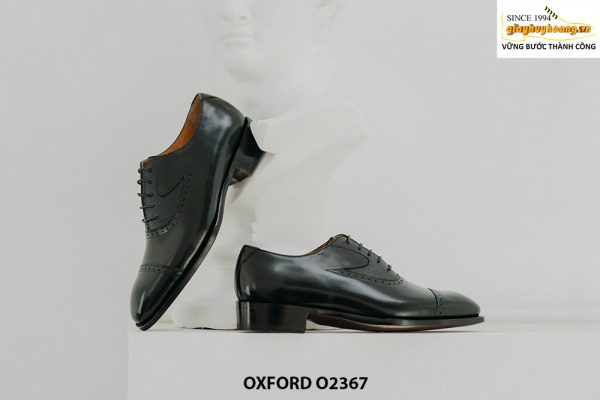 Giày tây nam nhập khẩu da bê từ Ý italy Oxford O2367 002