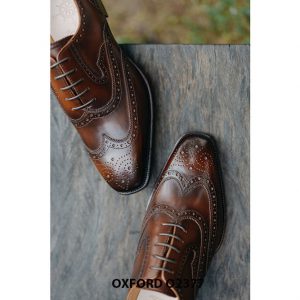 Giày da nam hàng hiệu thủ công Oxford O2377 004