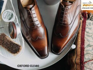Giày da nam thời trang nam thủ công Oxford O2380 005