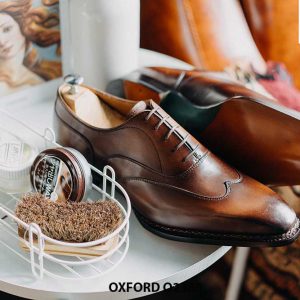 Giày da nam thời trang nam thủ công Oxford O2380 003
