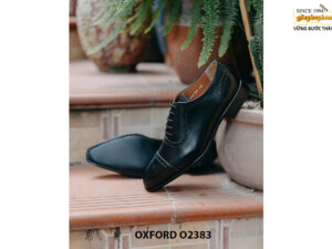 Giày tây nam da bò mũi vuông Oxford O2383 003