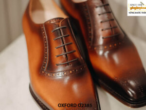 Giày tây nam màu bò thủ công Oxford O2385 004
