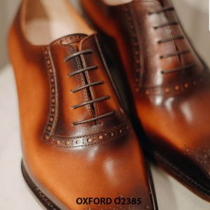 Giày tây nam màu bò thủ công Oxford O2385 004