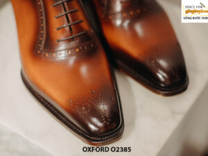 Giày tây nam màu bò thủ công Oxford O2385 003