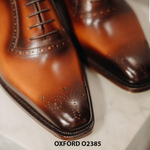 Giày tây nam màu bò thủ công Oxford O2385 003