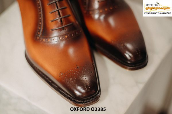Giày tây nam màu bò thủ công Oxford O2385 003