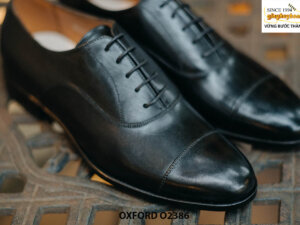 Giày tây nam da bò màu đen Oxford O2386 003