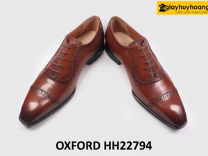 [Size 42+43+44] Giày da nam công sở form thon gọn Oxford HH22794 004