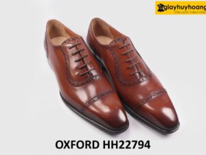 [Size 42+43+44] Giày da nam công sở form thon gọn Oxford HH22794 003