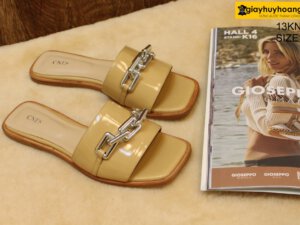 [Size 37] Dép da bò nữ màu da Female 13KN02 001