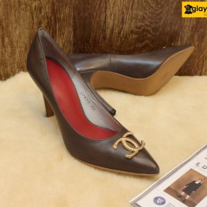 [Size 37] Giày da bò nữ cao gót 9cm Female 10015 003