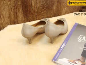 [Size 37] Giày da bò nữ cao gót 7.5cm Female 15612 003