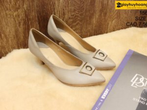 [Size 37] Giày da bò nữ cao gót 7.5cm Female 15612 001