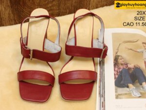 [Size 37] Sandal da bò nữ cao gót 11.5cm Female 20XTD 001