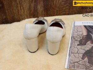 [Size 37] Giày da bò nữ cao gót 8cm Female 600OK703 004