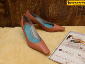 [Size 37] Giày da bò nữ cao gót 9cm Female 784SFIL 005