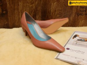 [Size 37] Giày da bò nữ cao gót 9cm Female 784SFIL 004