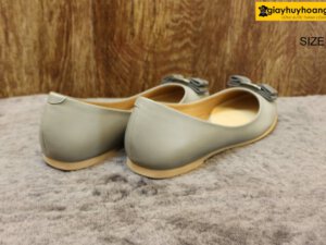 [Size 37] Giày da búp bê nữ màu xám Female LU 004