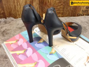 [Size 36] Giày da nữ cao gót 10cm navy Female S801 002