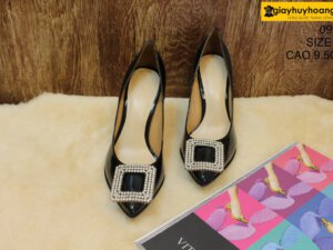 [Size 37] Giày da bò nữ cao gót 10cm Female 90ES 002