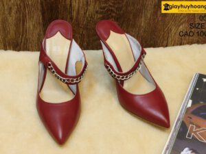 [Size 37] Giày da bò nữ cao gót 10cm Female 0015 004
