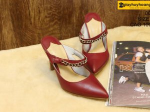 [Size 37] Giày da bò nữ cao gót 10cm Female 0015 001
