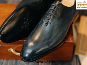 Giày tây nam da trơn màu nhuộm thủ công Oxford O2372 006