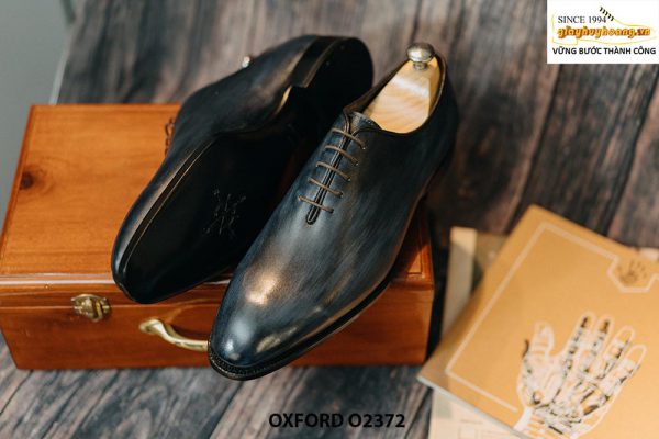 Giày tây nam da trơn màu nhuộm thủ công Oxford O2372 004