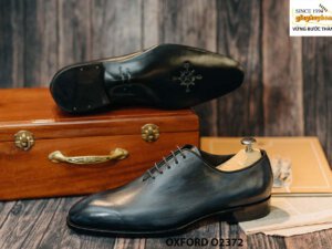 Giày tây nam da trơn màu nhuộm thủ công Oxford O2372 003