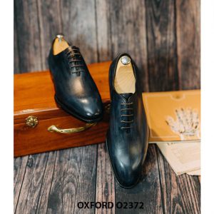 Giày tây nam da trơn màu nhuộm thủ công Oxford O2372 002