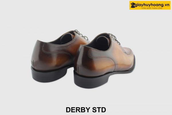 [Outlet size 46] Giày da nam nhuộm Patina bò Derby STD 005