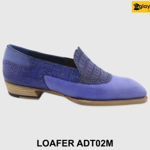 [Outlet size 40] Giày lười nam xanh coban Loafer ADT02M 001