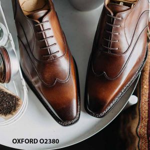 Giày da nam thời trang nam thủ công Oxford O2380 005