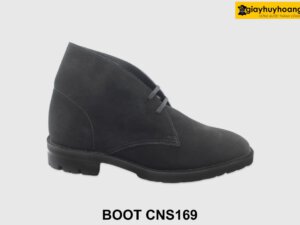 [Outlet size 41] Giày chukka boot nam da lộn màu đen CNS169 001