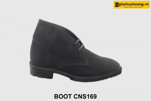 [Outlet size 41] Giày chukka boot nam da lộn màu đen CNS169 001