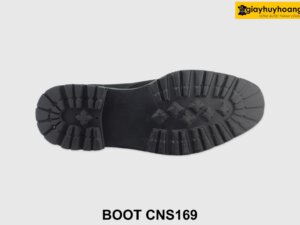 [Outlet size 41] Giày chukka boot nam da lộn màu đen CNS169 003