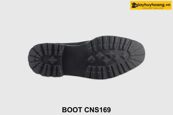 [Outlet size 41] Giày chukka boot nam da lộn màu đen CNS169 003