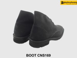 [Outlet size 41] Giày chukka boot nam da lộn màu đen CNS169 002