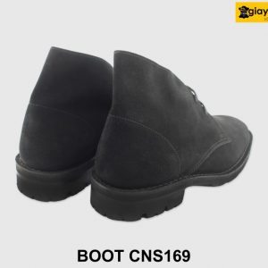 [Outlet size 41] Giày chukka boot nam da lộn màu đen CNS169 002