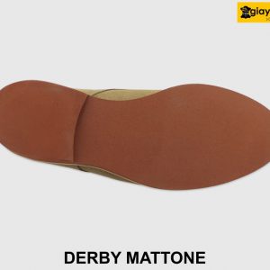 [Outlet size 39.41] Giày da nam mũi tròn da lộn Derby MATTONE 004