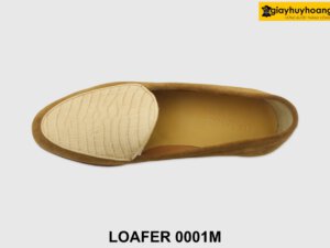 [Outlet size 42] Giày lười nam phối da vân Penny Loafer 0001M 004