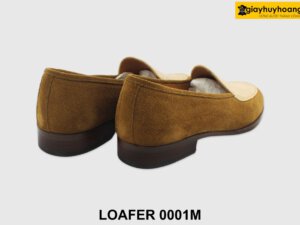 [Outlet size 42] Giày lười nam phối da vân Penny Loafer 0001M 002