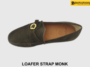 [Outlet size 41] Giày da lộn nam công sở Loafer Strap Monk 006