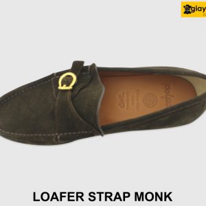 [Outlet size 41] Giày da lộn nam công sở Loafer Strap Monk 006