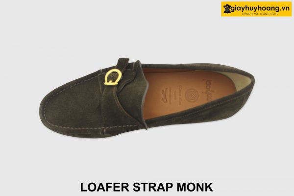 [Outlet size 41] Giày da lộn nam công sở Loafer Strap Monk 006