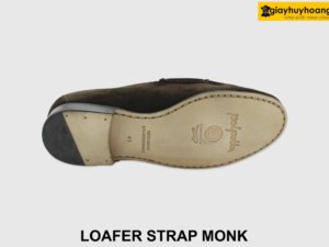 [Outlet size 41] Giày da lộn nam công sở Loafer Strap Monk 004